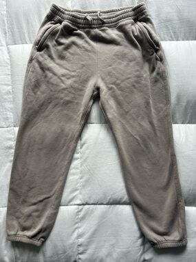 Abercrombie Kids Tan Fleece Joggers Size 17-18